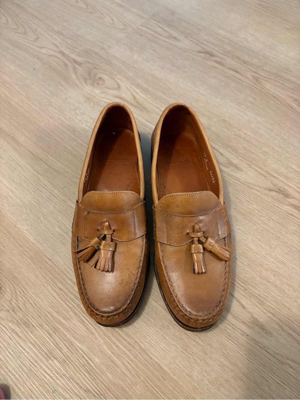 Allen Edmonds Brown Leather Tassel Loafers